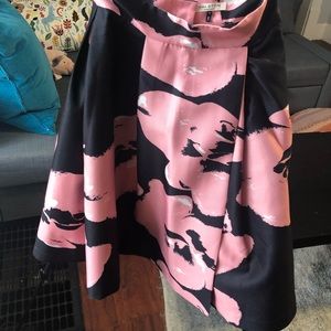 Halston heritage structure full skirt pink US 2